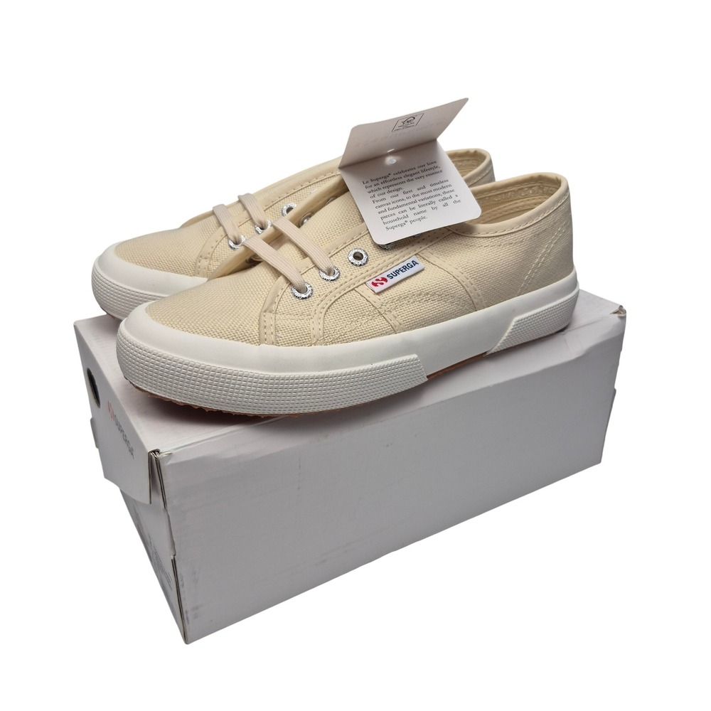 Superga 2750 Cotu Classic Beige LT Eggshell Favorio Women's Size 7.5 Sneakers